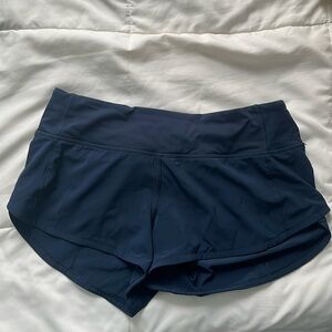 Lululemon speed up Navy Blue 2.5 Shorts Low rise